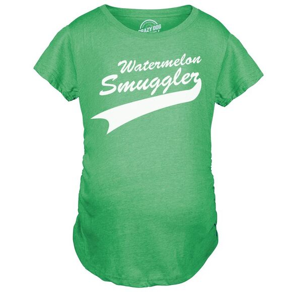 Maternity Watermelon Smuggler Shirt Funny Pregnancy T shirts Announcement Ideas - Picture 1 of 3